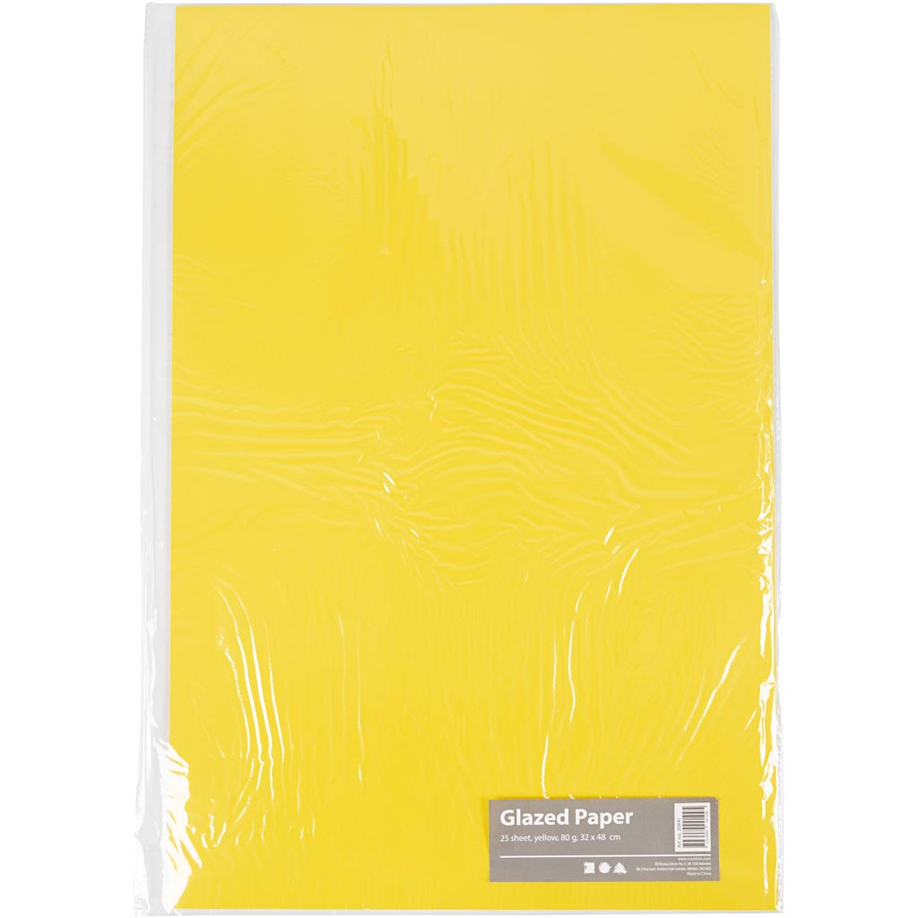 Https: www.cchobby.nl glanspapier-vel-32x48-cm-80-gr-geel-25-vel-1-doos