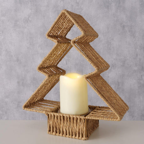 Boltze home decoratieve boom luma met led h31cm ijzer natuur