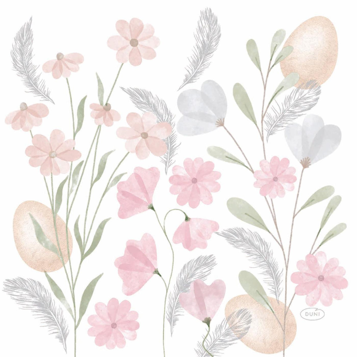Duni servetten soft easter 33x33cm