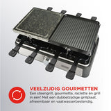Bourgini gourmette raclette stone grill 8p
