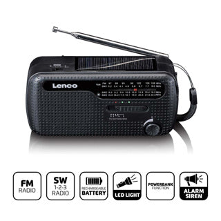 Lenco noodradio solar