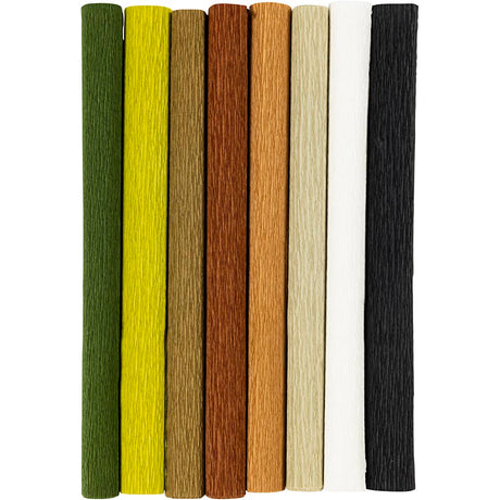 Creativ company https: www.cchobby.nl crepepapier-vel-25x60-cm-crepe-verhouding-180-105-gr-naturel-8-vel-1-doos