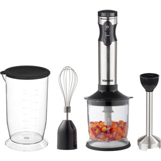 Tomado staafmixer set rvs zwart 1000w