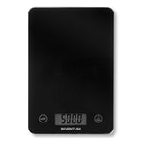 Inventum ws305b - digitale keukenweegschaal - 1 gr tot 5 kg - tarrafunctie - glazen oppervlak - inclusief batterij - zwart glas