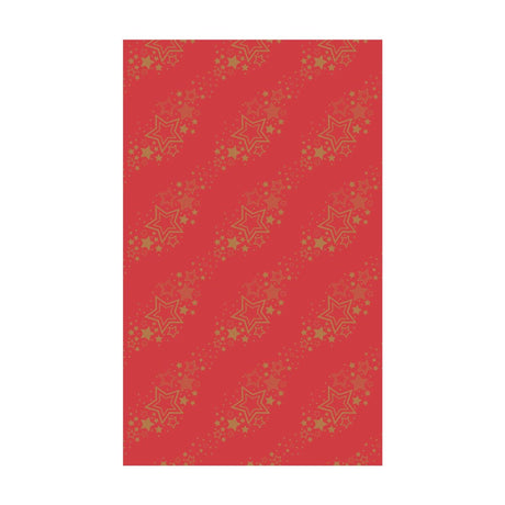 Duni tafellaken holiday star red 138x220cm