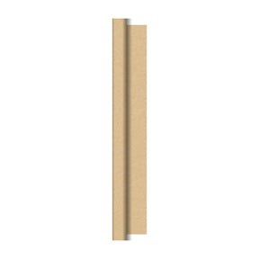 Duni tafellaken op rol natural brown cel 118x500cm