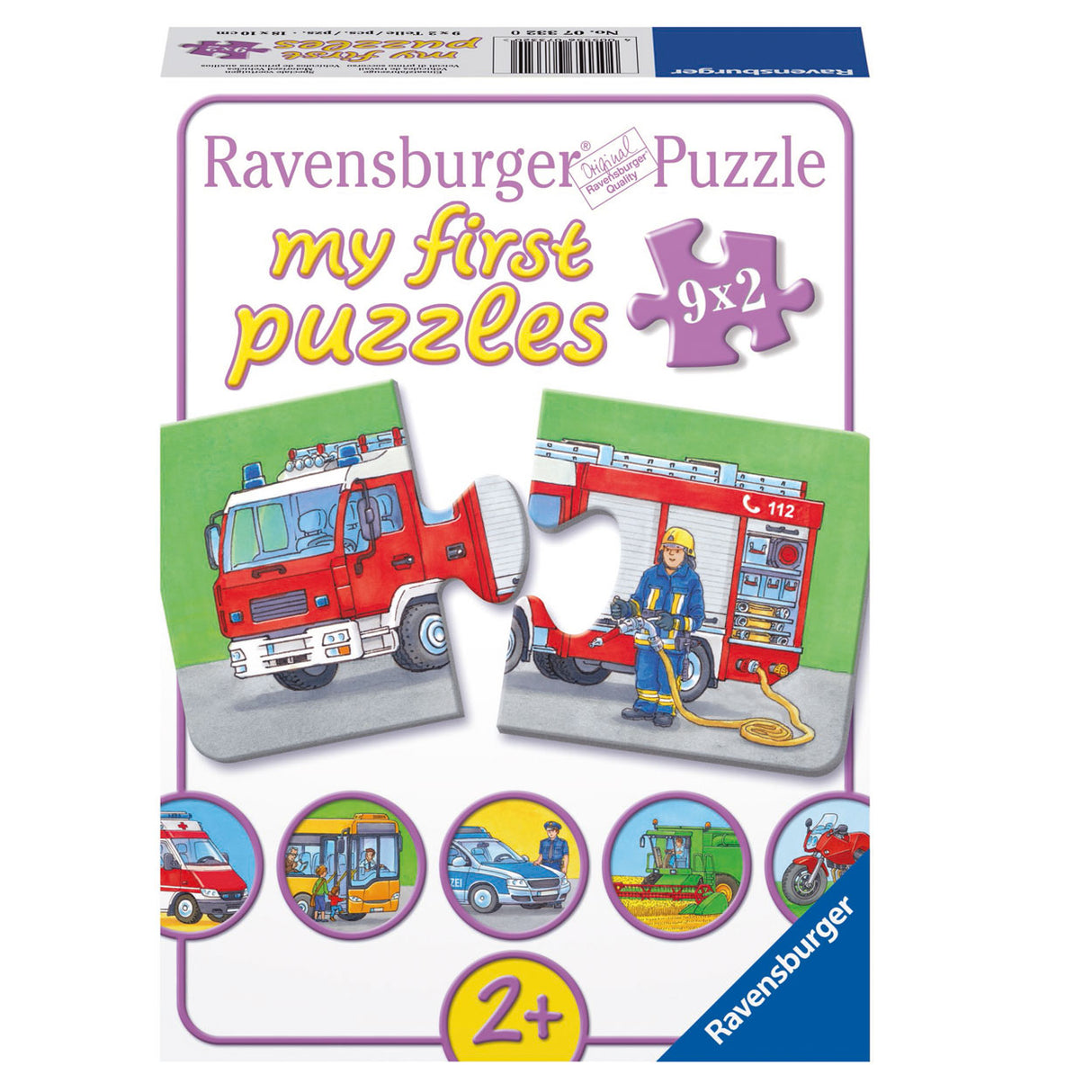 Ravensburger Special Voertuigen puzzel 9x2st.