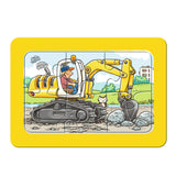 Ravensburger Graafmachine tractor en kiepauto 3x6 stuks