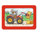 Ravensburger Graafmachine tractor en kiepauto 3x6 stuks