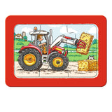 Ravensburger graafmachine, tractor en kiepauto- my first puzzels -3x6 stukjes - kinderpuzzel
