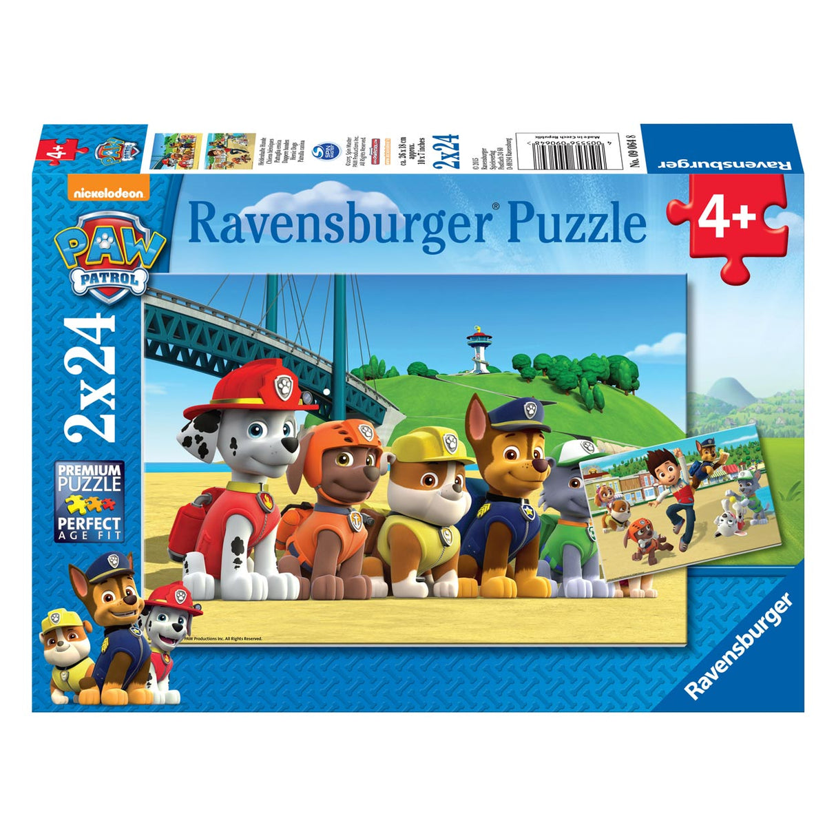 Ravensburger Puzzel Dappere Honden, 2x24st.