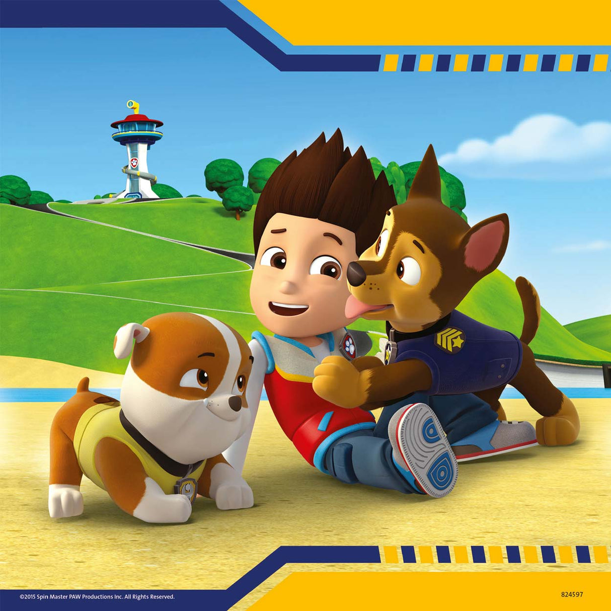 Ravensburger puzzel paw patrol: helden met vacht - 3x49 stukjes - kinderpuzzel