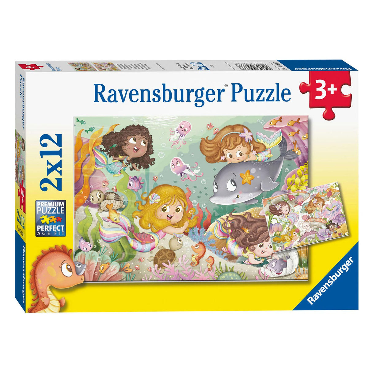 Ravensburger Puzzzel klenger Fraisen an Mermaiden 2x12 Stécker