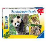 Ravensburger - Puzzel Panda Tijger en Leeuw 3x49st.