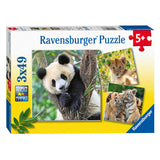 Ravensburger Puzzel Panda Tijger en Leeuw 3x49st.