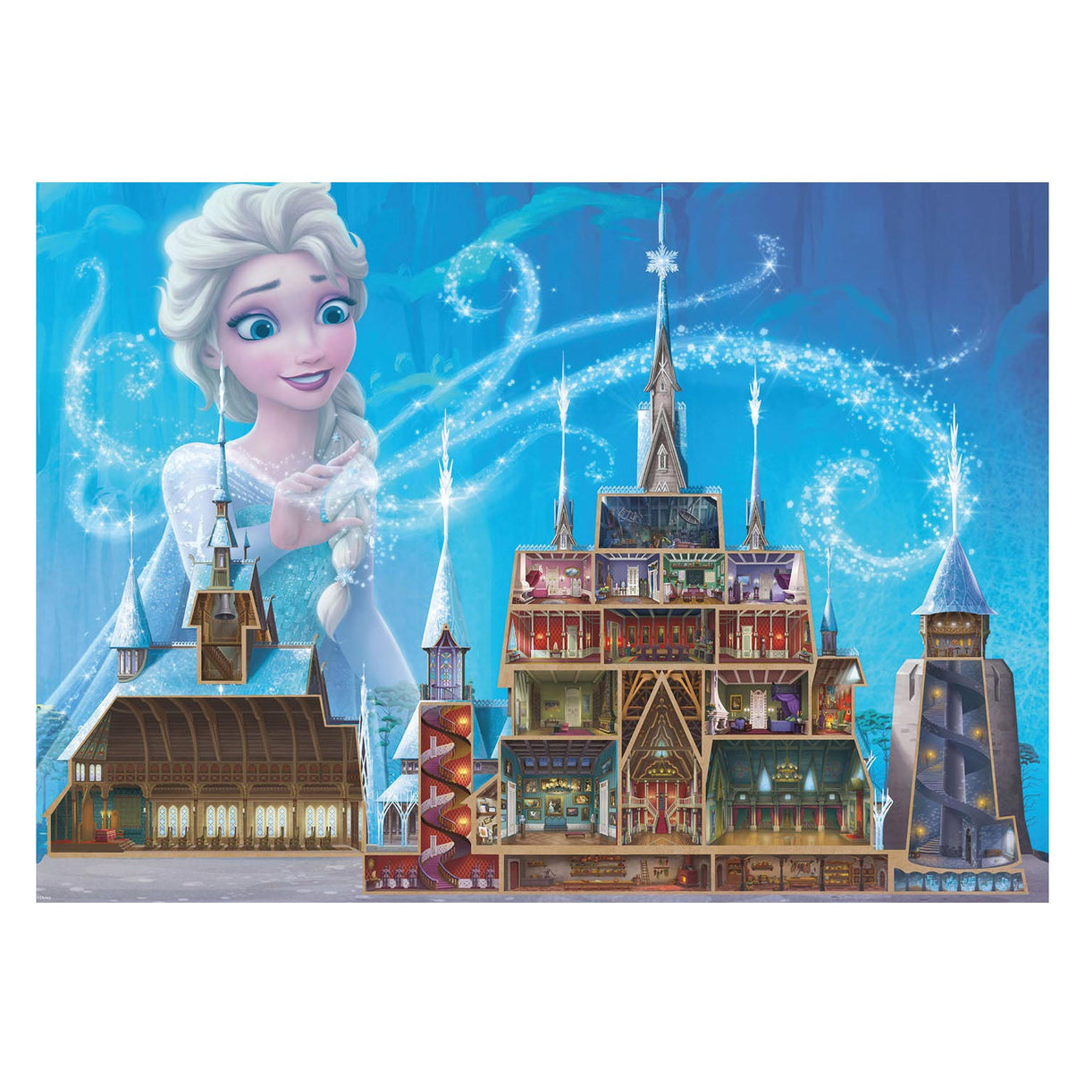 Ravensburger Puzzel Castles Elsa, 1000st.