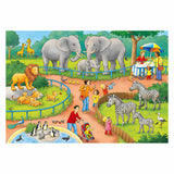 Ravensburger puzzel een dag in de dierentuin - 2x24 stukjes - kinderpuzzel
