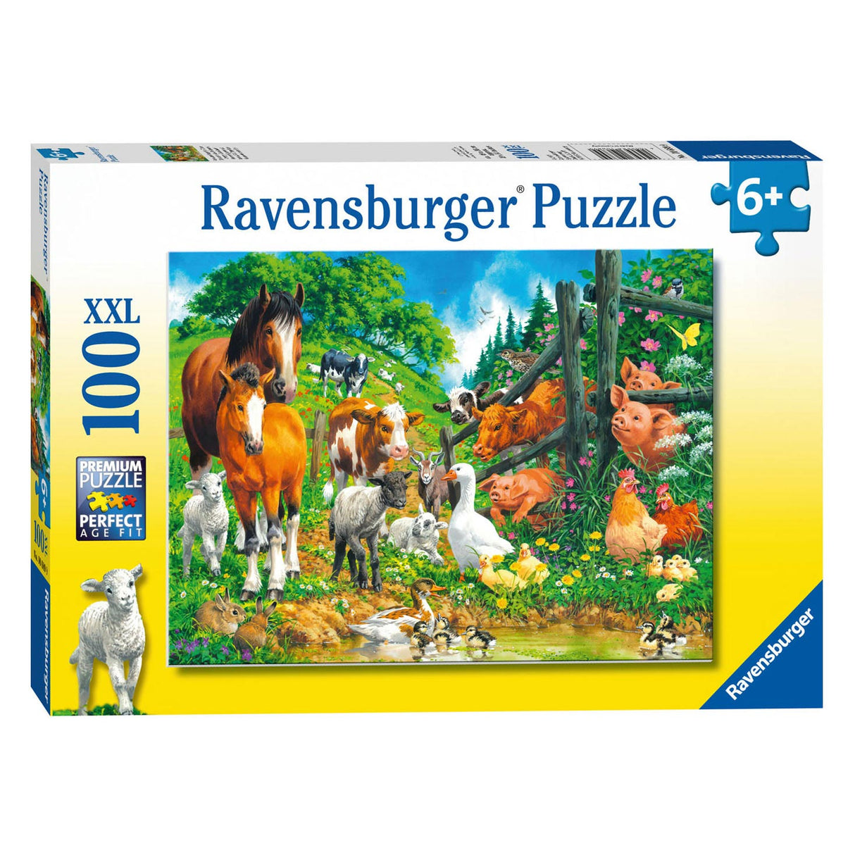 Ravensburger Puzzle Déieren Treffen 100st. Xxl