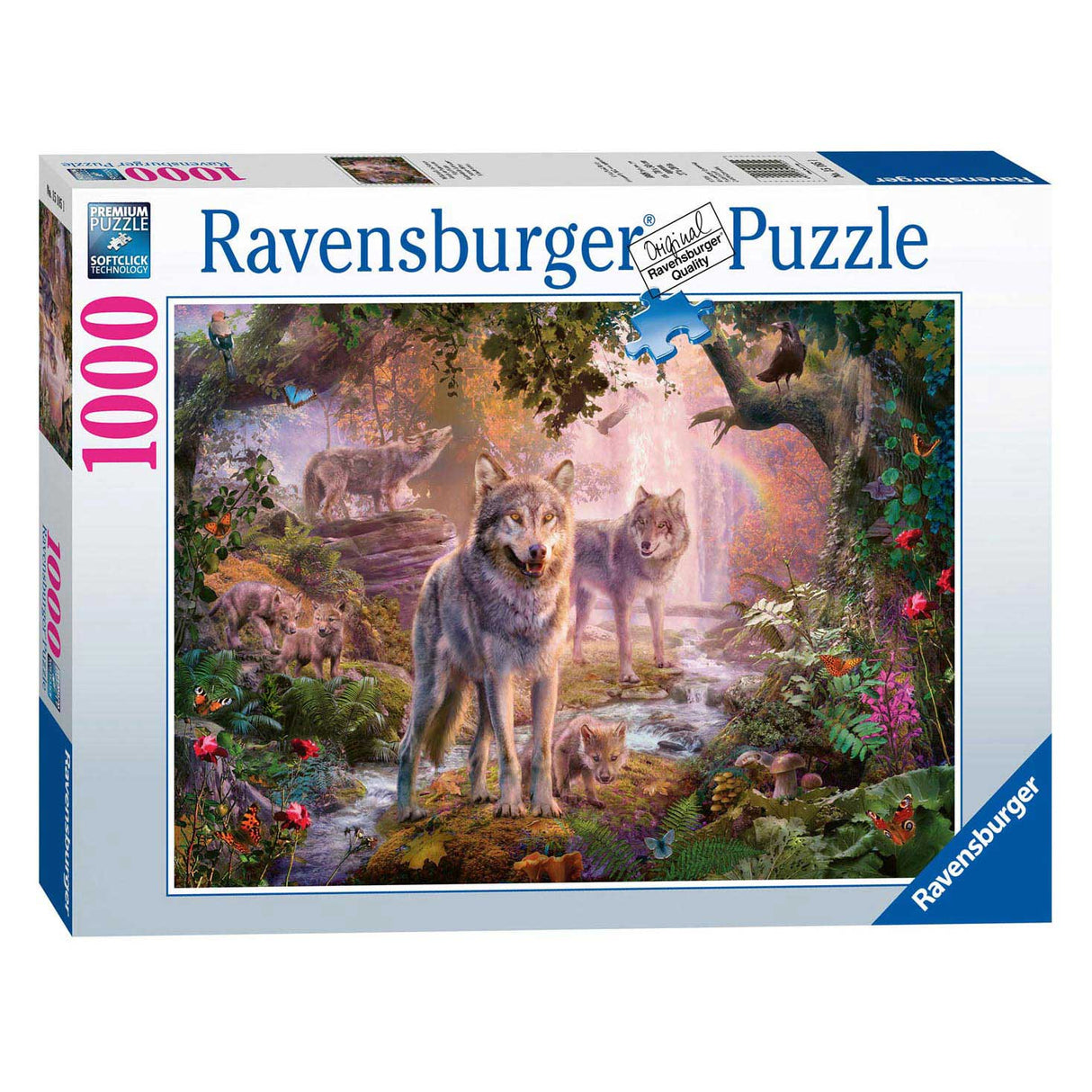 Ravensburger Puzzel Wolvenfamilie in de Zomer 1000st.