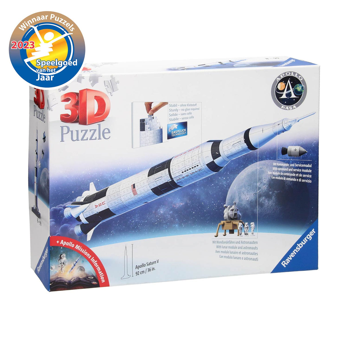 Ravensburger - 3D Puzzel Apollo Saturn V 440st.