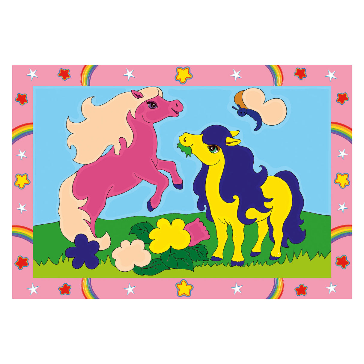 Ravensburger creart schilderen op nummer springende pony's