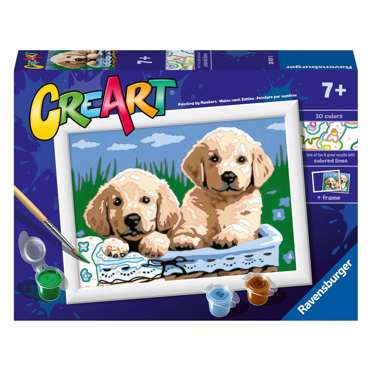 Ravensburger creart schilderen op nummer schattige puppies