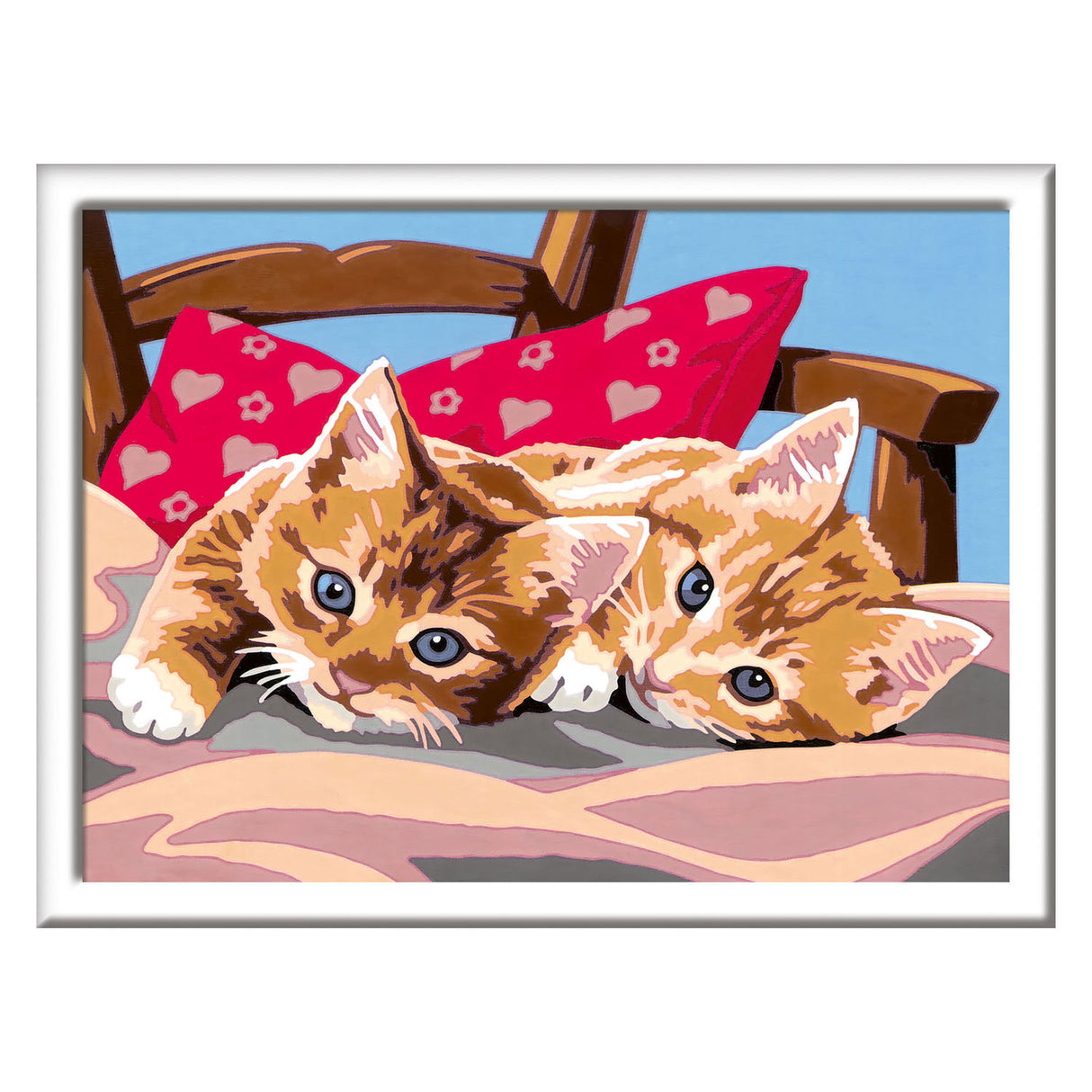 Ravensburger creart schilderen op nummer twee knuffelige katten