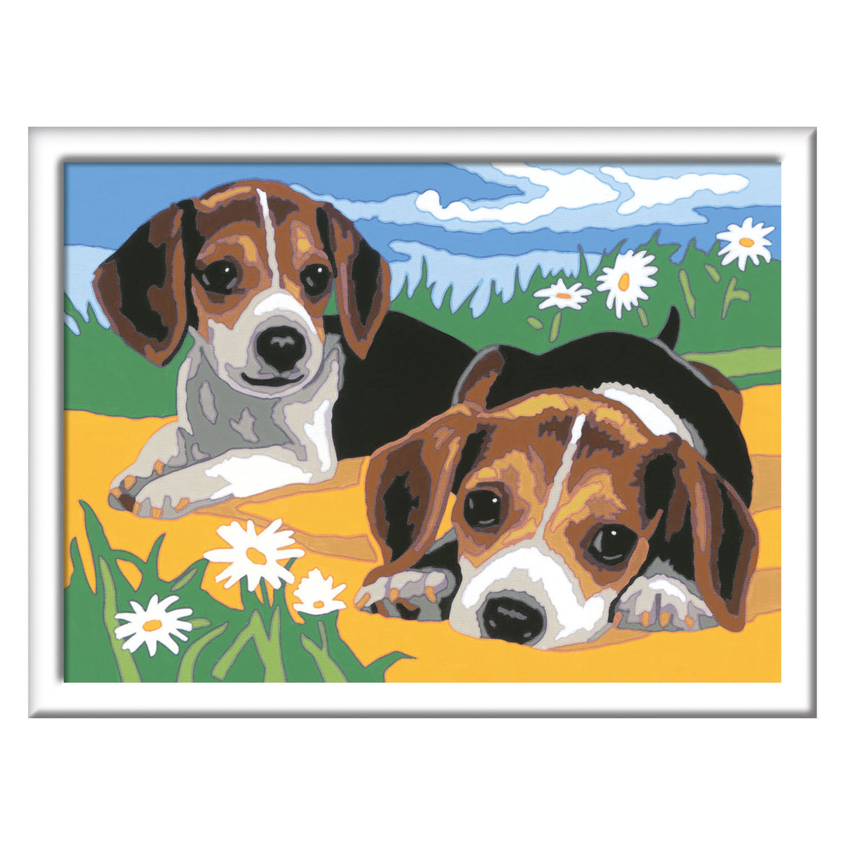 Ravensburger creart schilderen op nummer beagle puppies