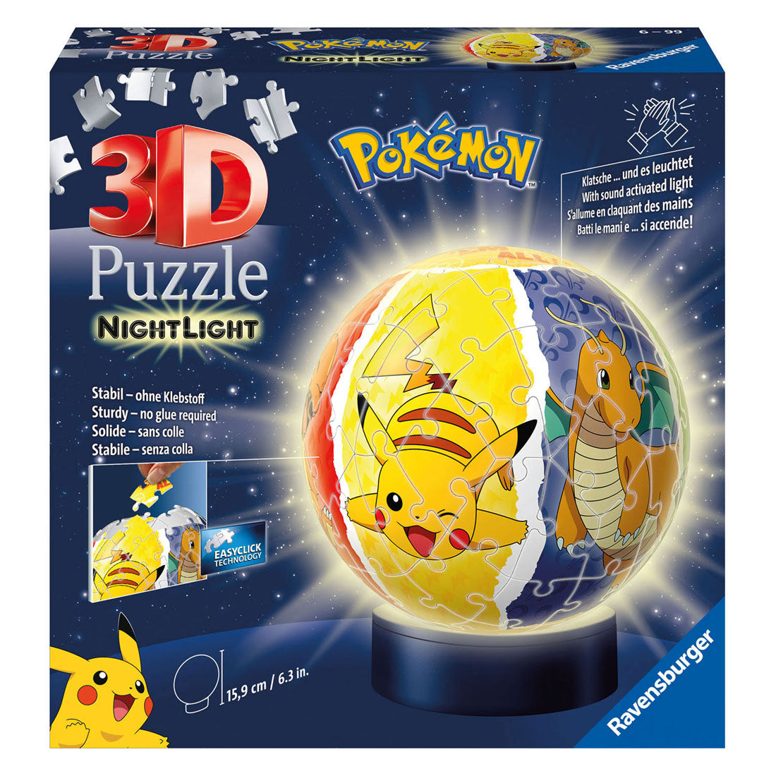 Ravensburger 3D Puzzel Nachtlamp, 72st.