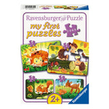 Ravensburger legpuzzel kleine dierenfamilies, 4in1