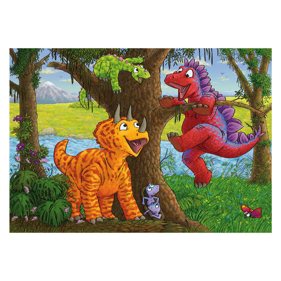 Ravensburger Legpuzzel Spelende Dino's, 2x24st.