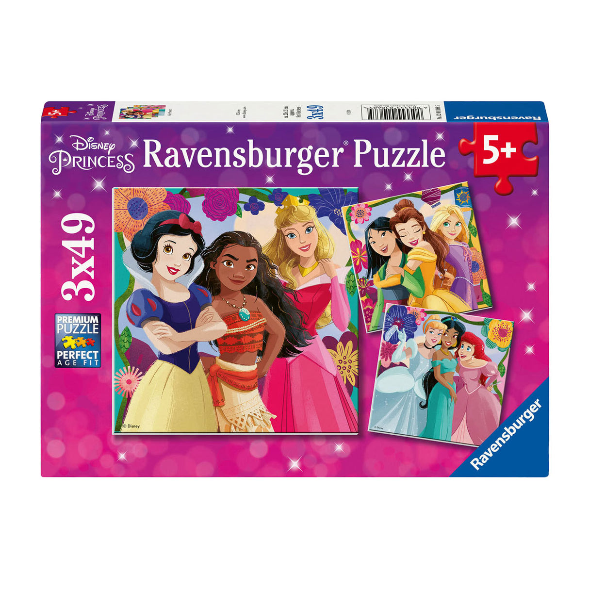 Ravensburger Legpuzzel Prinses, 3x49st.