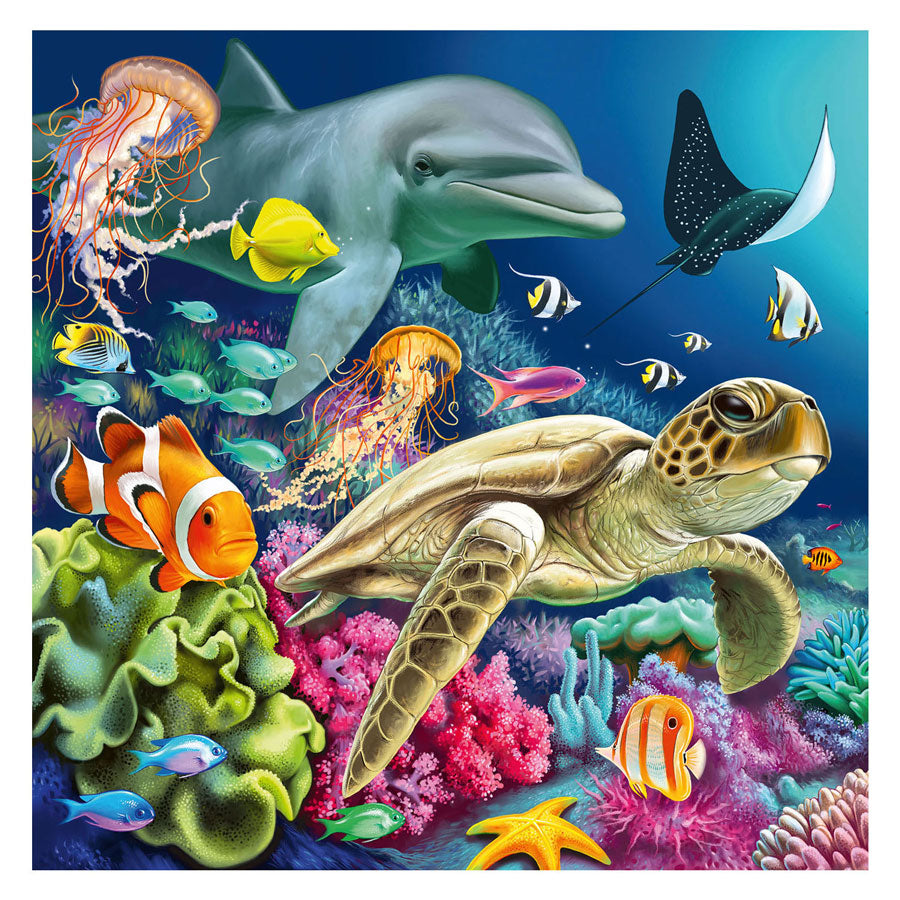 Ravensburger legpuzzel betoverende onderwaterwereld, 3x49st.