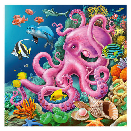 Ravensburger puzzel betoverende onderwaterwereld - drie puzzels - 49 stukjes - kinderpuzzel