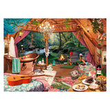 Ravensburger puzzel cozy glamping - legpuzzel - 500 large format stukjes