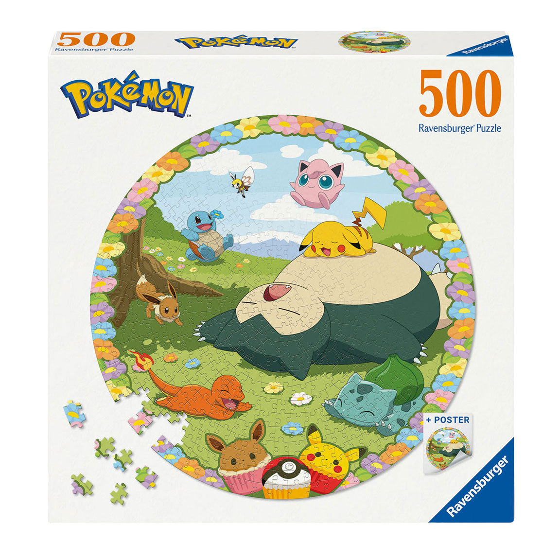 Ravensburger legpuzzel rond pokémon, 500st.