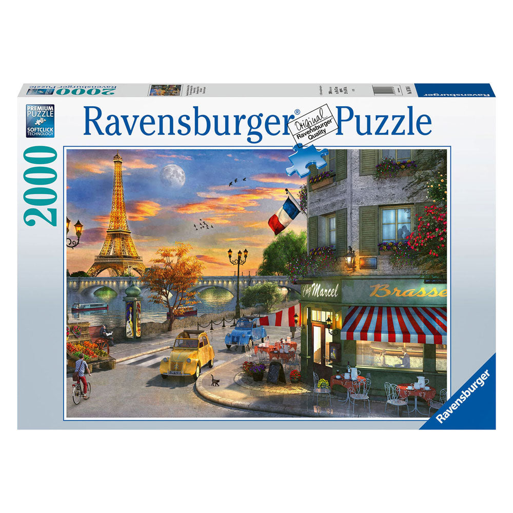 Ravensburger legpuzzel romantische avond in parijs, 2000st.