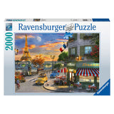 Ravensburger legpuzzel romantische avond in parijs, 2000st.