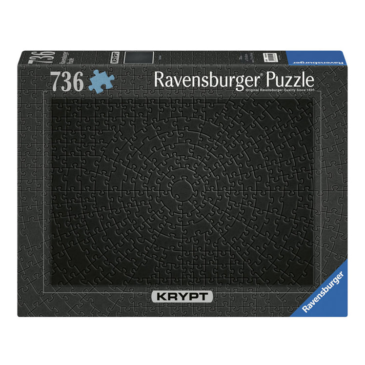 Ravensburger legpuzzel krypt black, 736st.