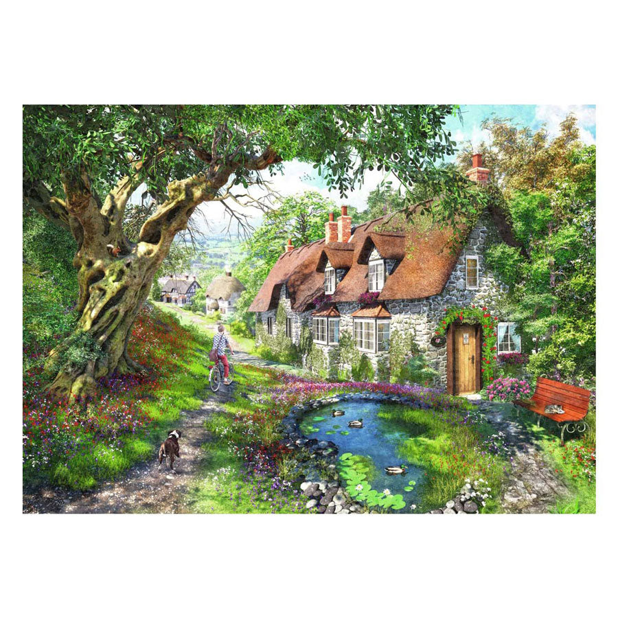 Ravensburger legpuzzel flower hill lane, 1000st.