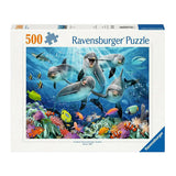 Ravensburger legpuzzel dolfijnen in het koraalrif, 500st.