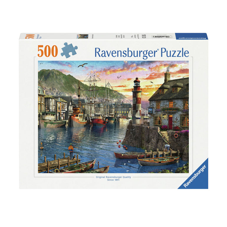 Ravensburger Legpuzzel S'ochtends bij de Haven, 500st.