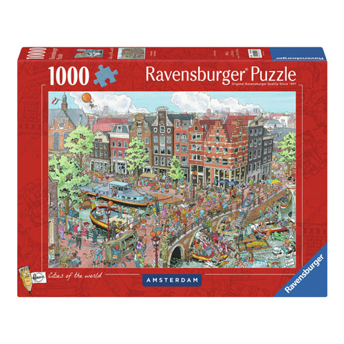 Ravensburger legpuzzel fleroux amsterdam, 1000st.