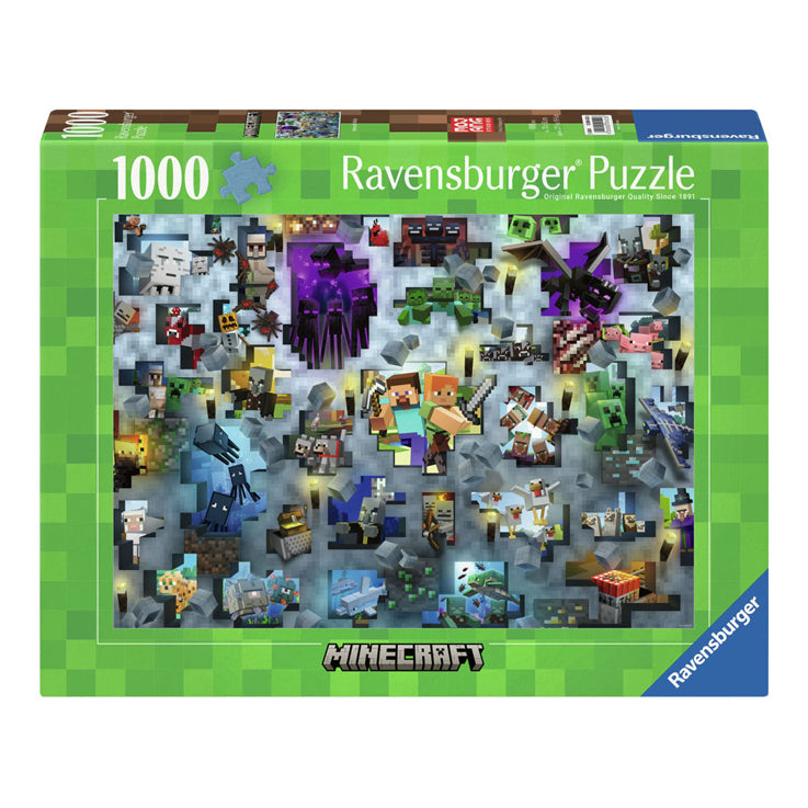 Ravensburger legpuzzel minecraft bendes, 1000st.