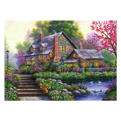 Ravensburger Legpuzzel Romantische Cottage, 1000st.