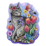 Ravensburger houten puzzel lovely cat - legpuzzel - 150 stukjes