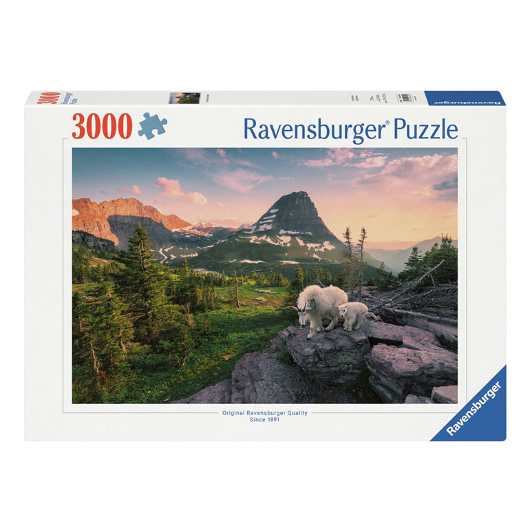 Ravensburger legpuzzel almbock mit baby, 3000st.