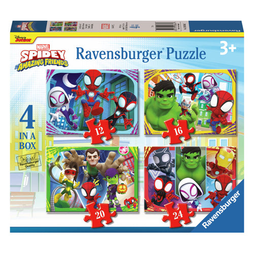 Ravensburger legpuzzel spidey and his amazing friends, 2x24st.