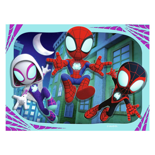 Ravensburger legpuzzel spidey and his amazing friends, 2x24st.