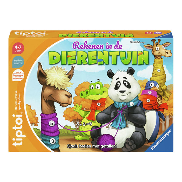 Ravensburger tiptoi rekenen in de dierentuin